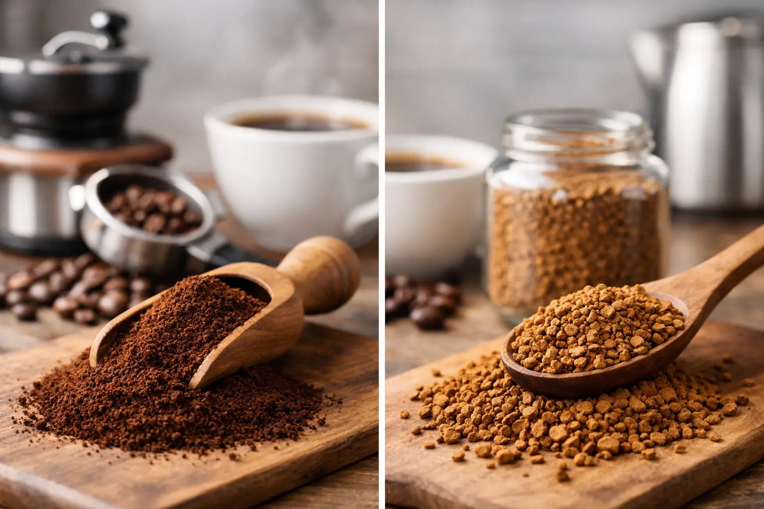 Ground Coffee Versus Instant: Which Wins?