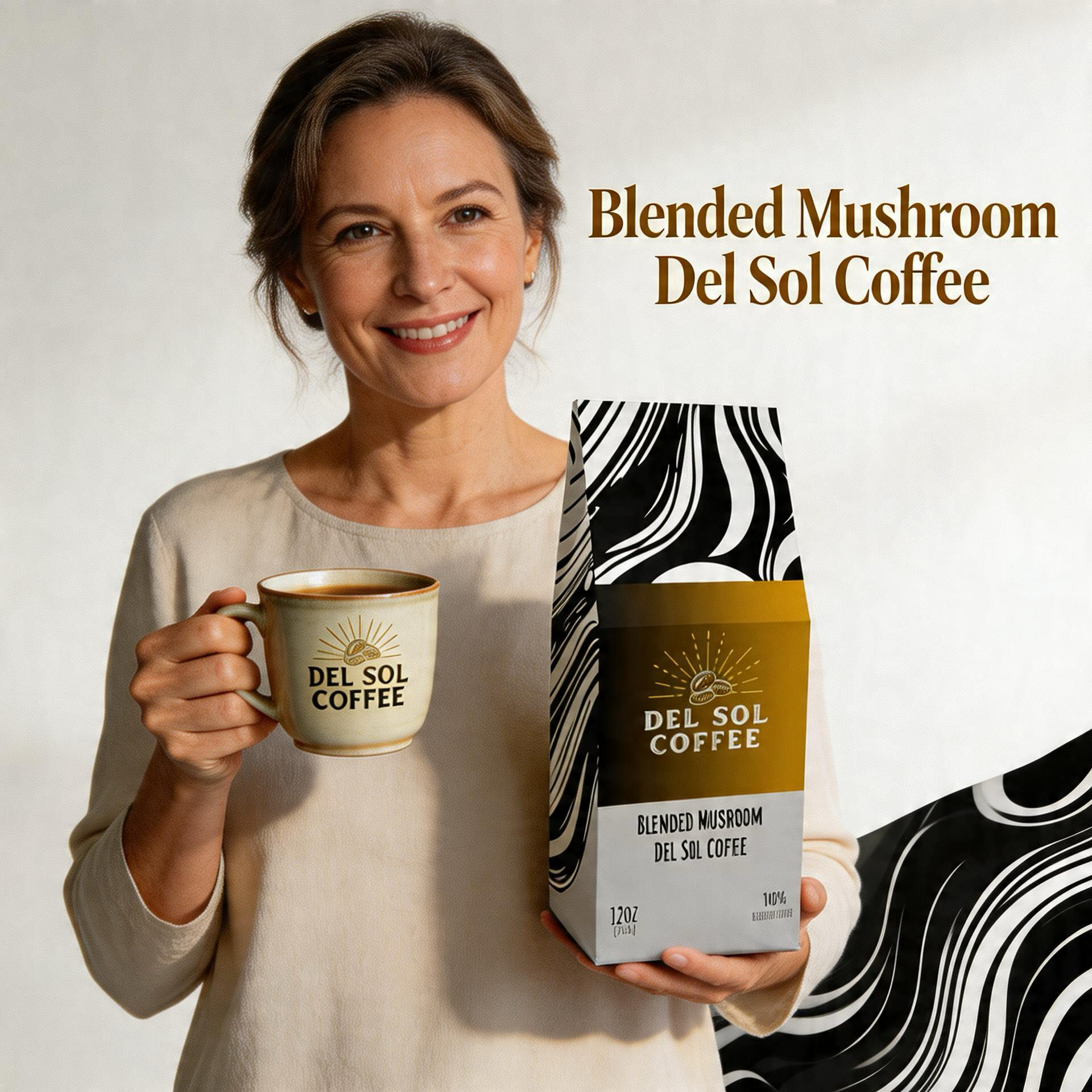 Blended Mushroom Del Sol Coffee